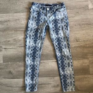 Rock & Republic Snake Print Skinny Jeans